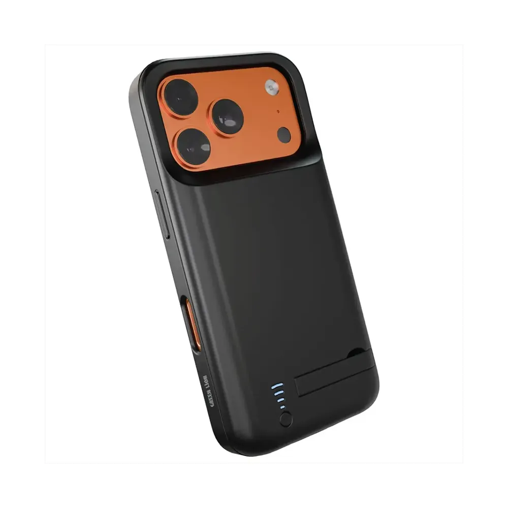 [GNCSP6K17PMBK] Green Lion VOLT CASE 6000mAh Power Bank Case For iPhone 17 Pro Max - Black