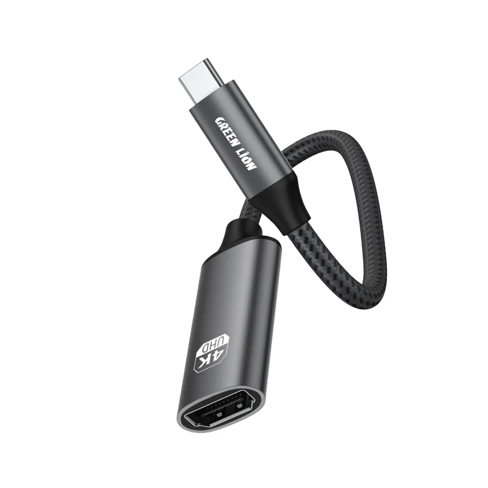 Green Lion 4K USB-C to HDMI Adapter Cable - Black