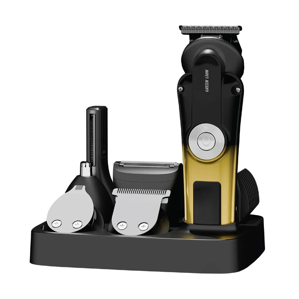 Green Lion 6 in 1 Trim Pro Grooming Kit - Black