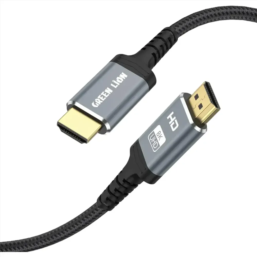 Green Lion HDMI Cable 3M 8K HDMI 2.1 Ultra HD High-Speed 48Gbps 8K@60Hz - Black