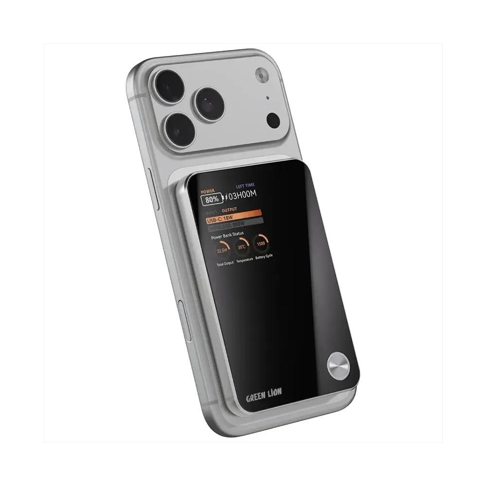 Green Lion G-Mag 3 IN 1 10000mAh Power Bank PD 20W - Black