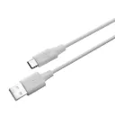 Powerology USB-A to USB-C TPE Jacket Over-Molded Cable 1.2 Meter - White