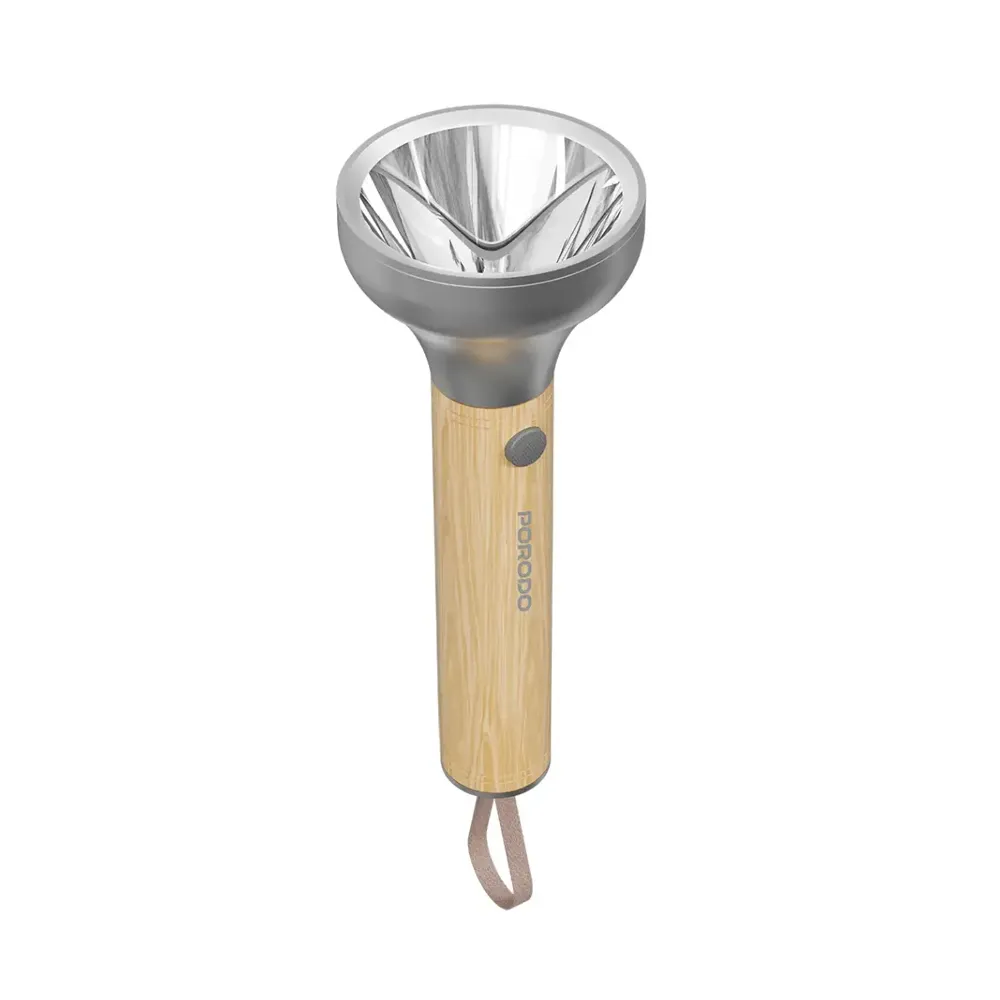 Porodo Birch 300 Led Flashlight with USB -C Rechargable +150M Throw+ 2800mAh Battery
