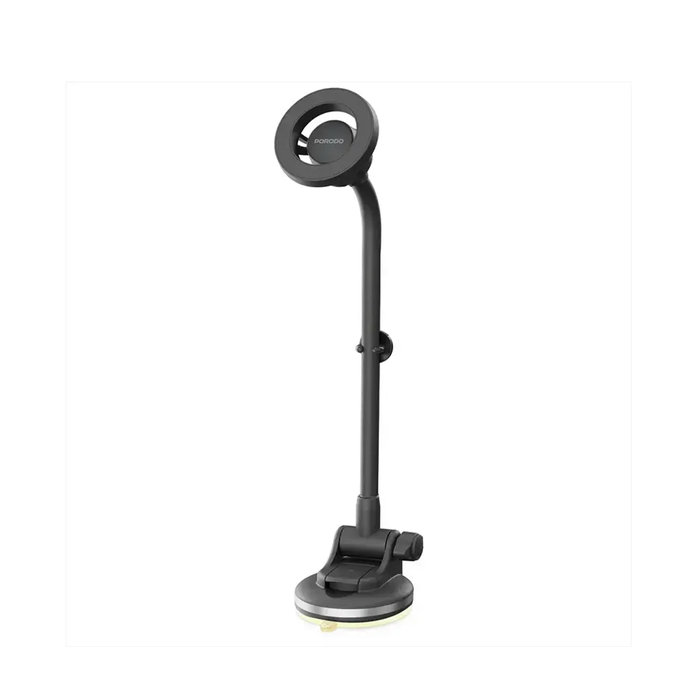 Porodo Magsafe car Phone Holder with Extended Flexible Pole - Black
