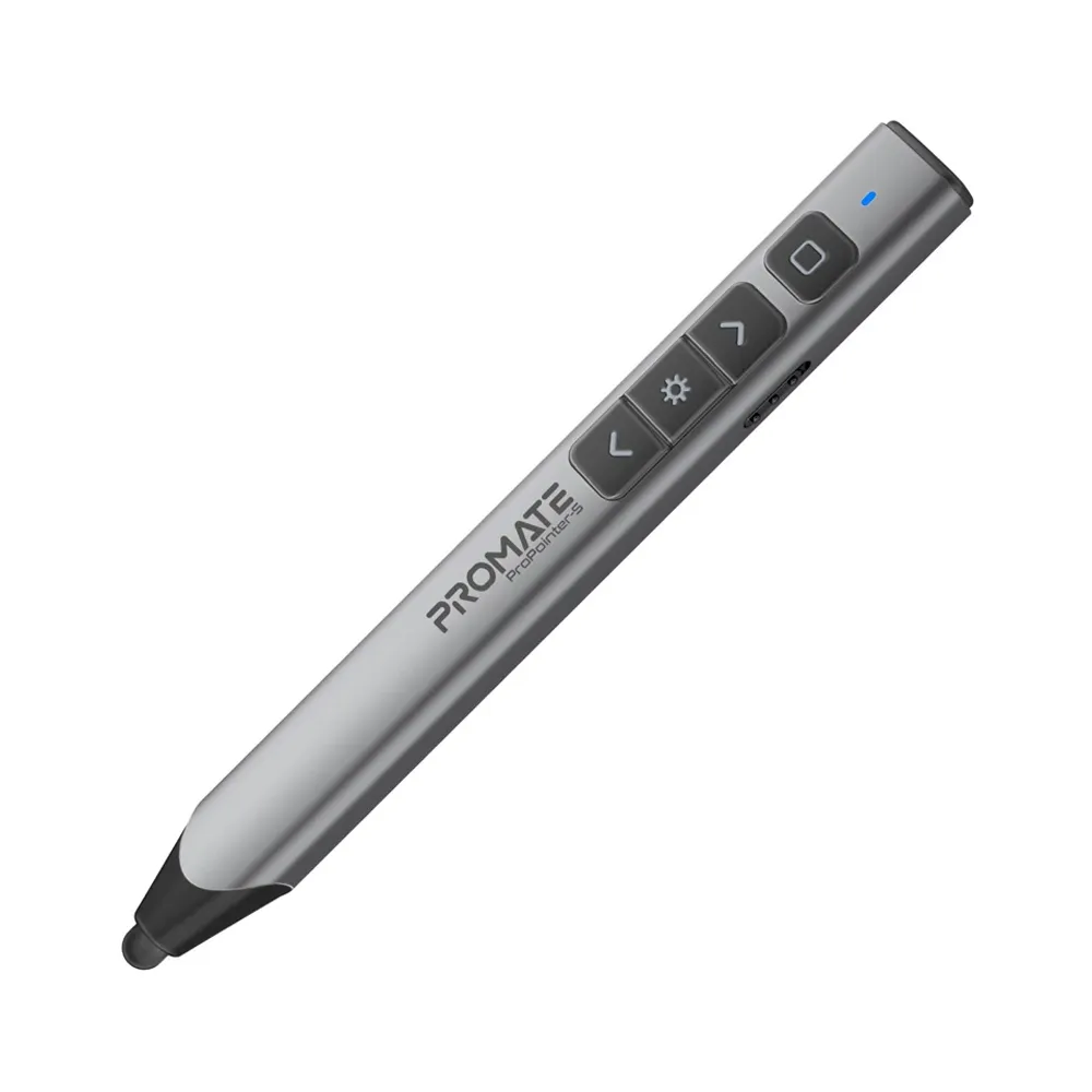 [PROPOINTER-S] Promate Presenter ProPointer-S With Stylus Pen-Grey