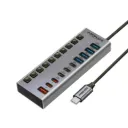 Promate GegaHub-5G 10-in-1 High Speed Multi-Port-Gray