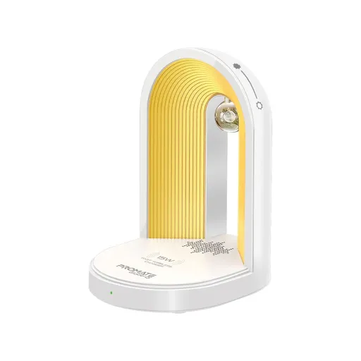 [Globe-Qi] Promate Multi-Functional LED Lamp Bluetooth Speaker with 15W Wireless Charger