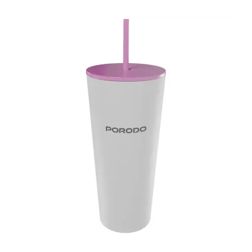 [PDLFSTDN027WH] Porodo Lifestyle Stainless Steel Double Wall Tumbler (White)