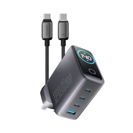 [PWGAN140WCBK] Powerology Voltflow GaN Wall Charger PD 140W - Black