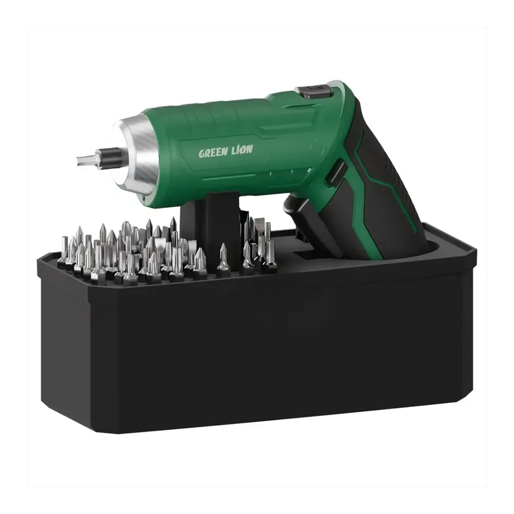 Green Lion GSD-54 Cordless Screwdriver Set - 3.7V 1500mAh - Green