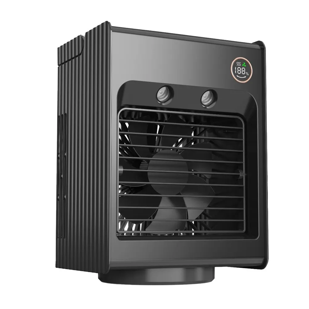 [PD-LSMFAN-BK] Porodo Lifestyle Air & Mist Portable Cooling Fan With Night Light