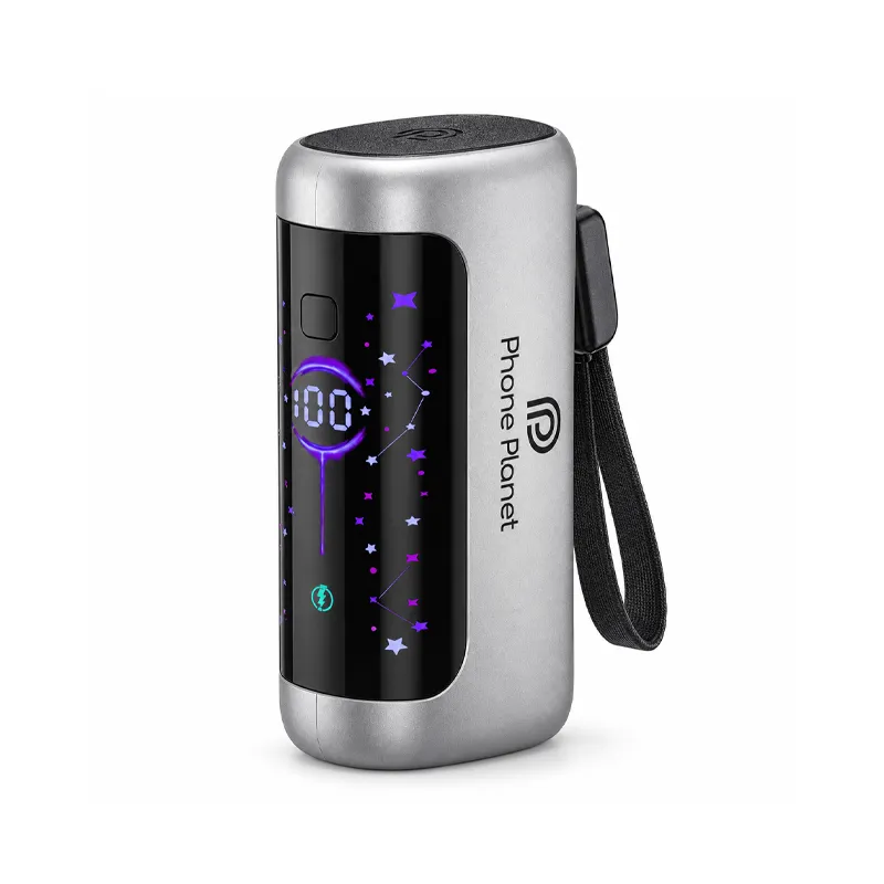 Phone Planet PB22.5W13 LED Screen 10,000mAh with Built in Type-C Cable Power Bank