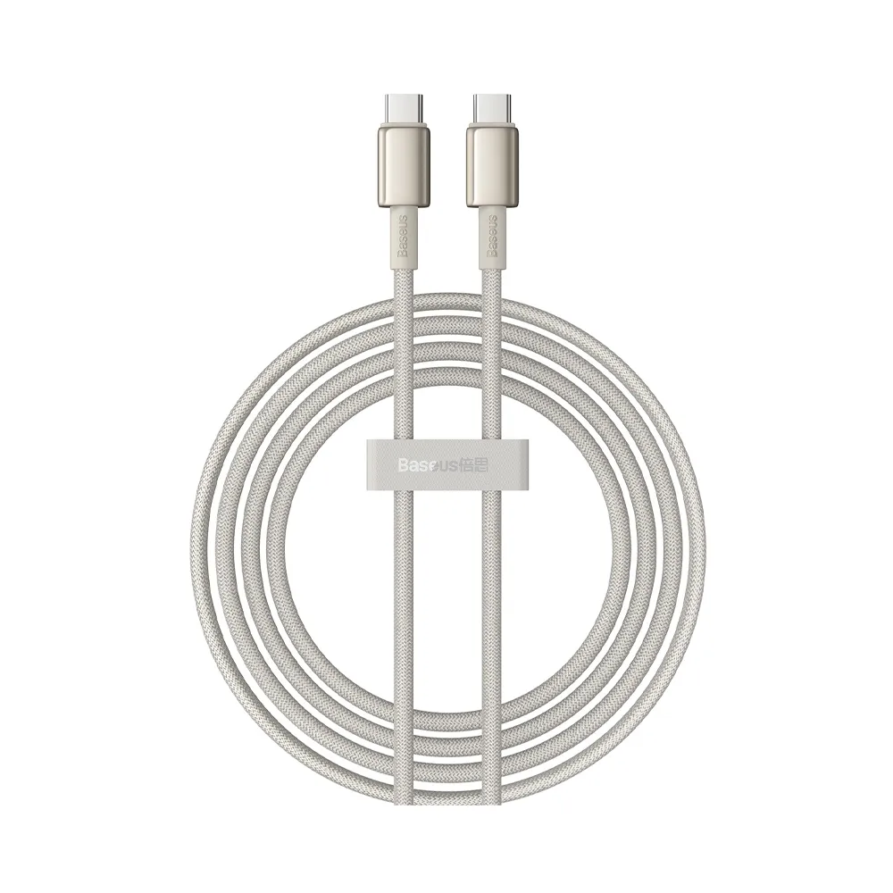 Baseus Tungsten Gold 2m 100W Fast Charging Data Cable Type-C to Type-C