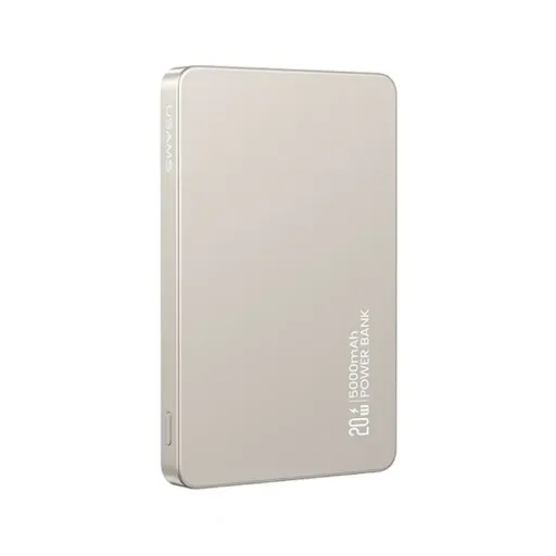 [5KCD23102] USAMS PowerBank 5000mAh 20W Induction MagSafe (Titanium)