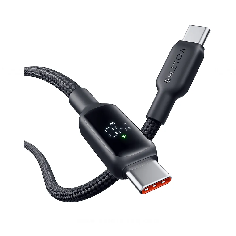 [C2379] Voltme Powerlink Vizo Fast Charging Cable | C to C 140W (Black)