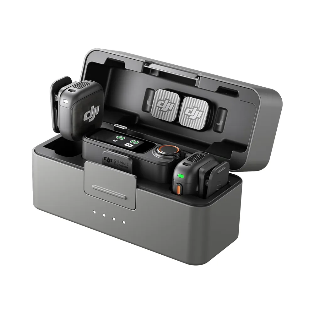 [190021141834] DJI MIC 3 (3TX+1RX) Wireless Microphone with Charging Case - DMR03