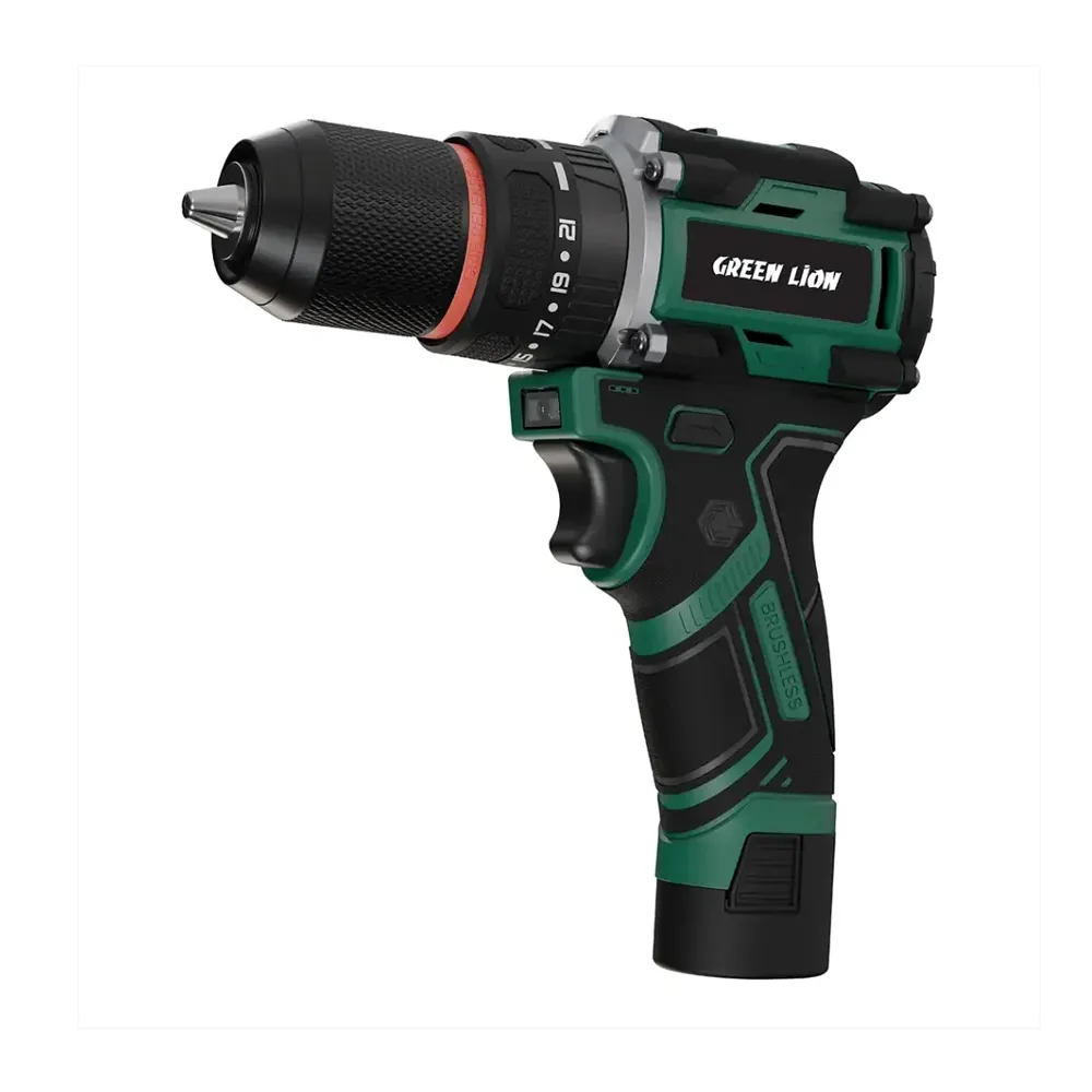 Green Lion GD-13 Power Pro Cordless Hammer Drill - Green