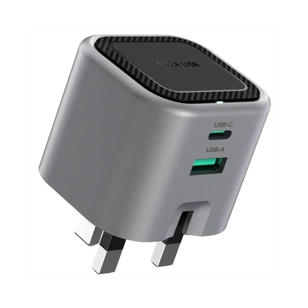 Green Lion Premium Series GaN Charger Plug PD 45W - Gray