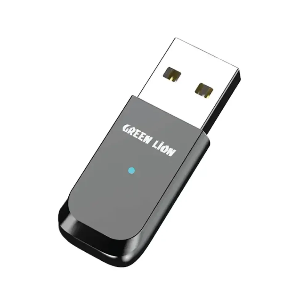 [GNBLTADAPBK] Green Lion Zinc Alloy Shell Bluetooth Adapter - Black