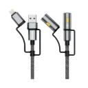 Green Lion 6 in 1 Cable Charging, Led Light, Ignition - Gray
