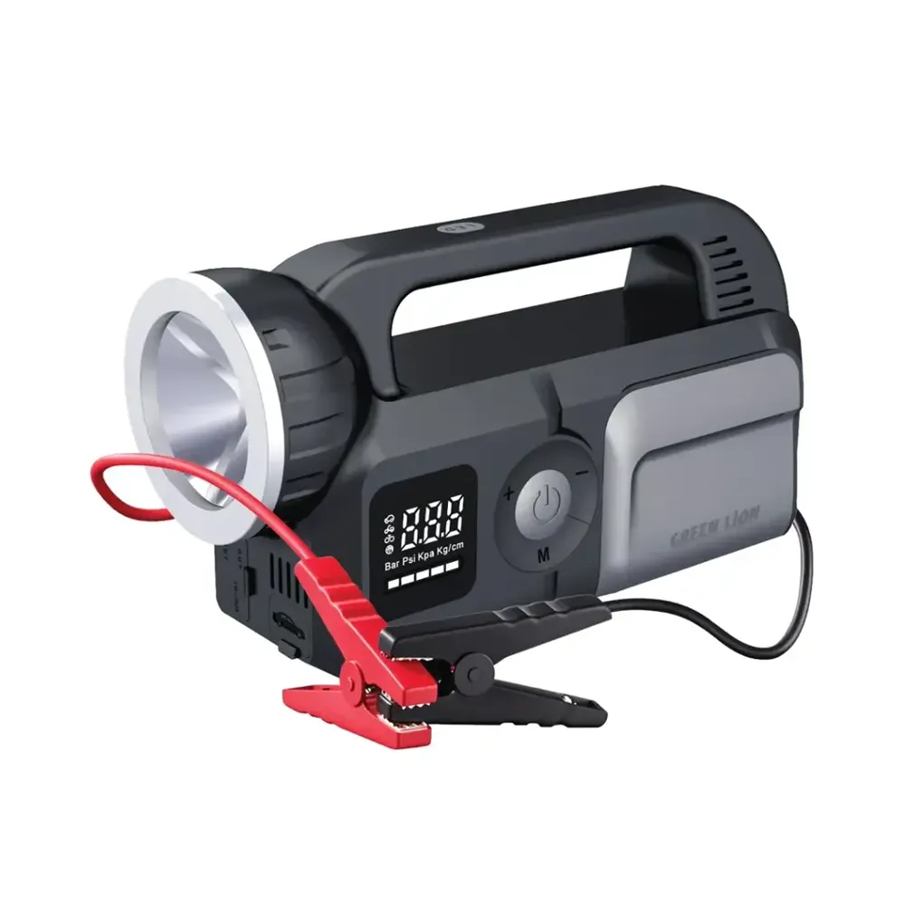 [GNSAVRJSGY] Green Lion Savior 12V Jump Starter, 8L Gasoline, 6L Diesel Engines - Gray