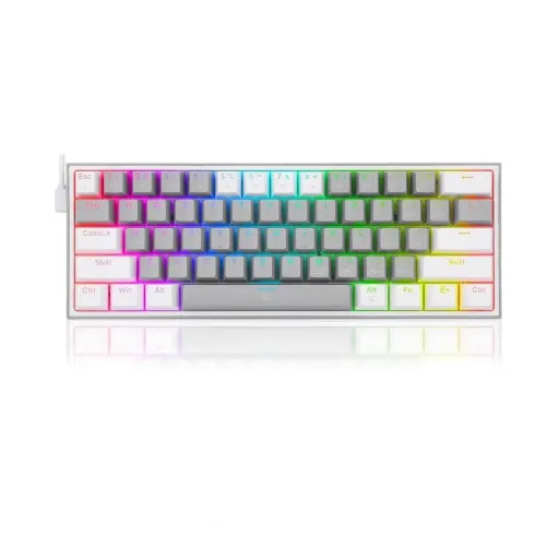 Redragon Fizz RGB Wired Mechanical Gaming Keyboard (Gray White) (K617-RGB)