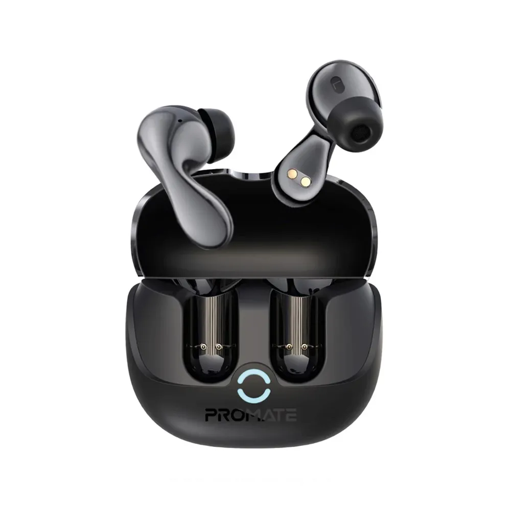 Promate Baton High-Definition Hybrid ANC TWS Earbuds with IntelliTouch (Black)