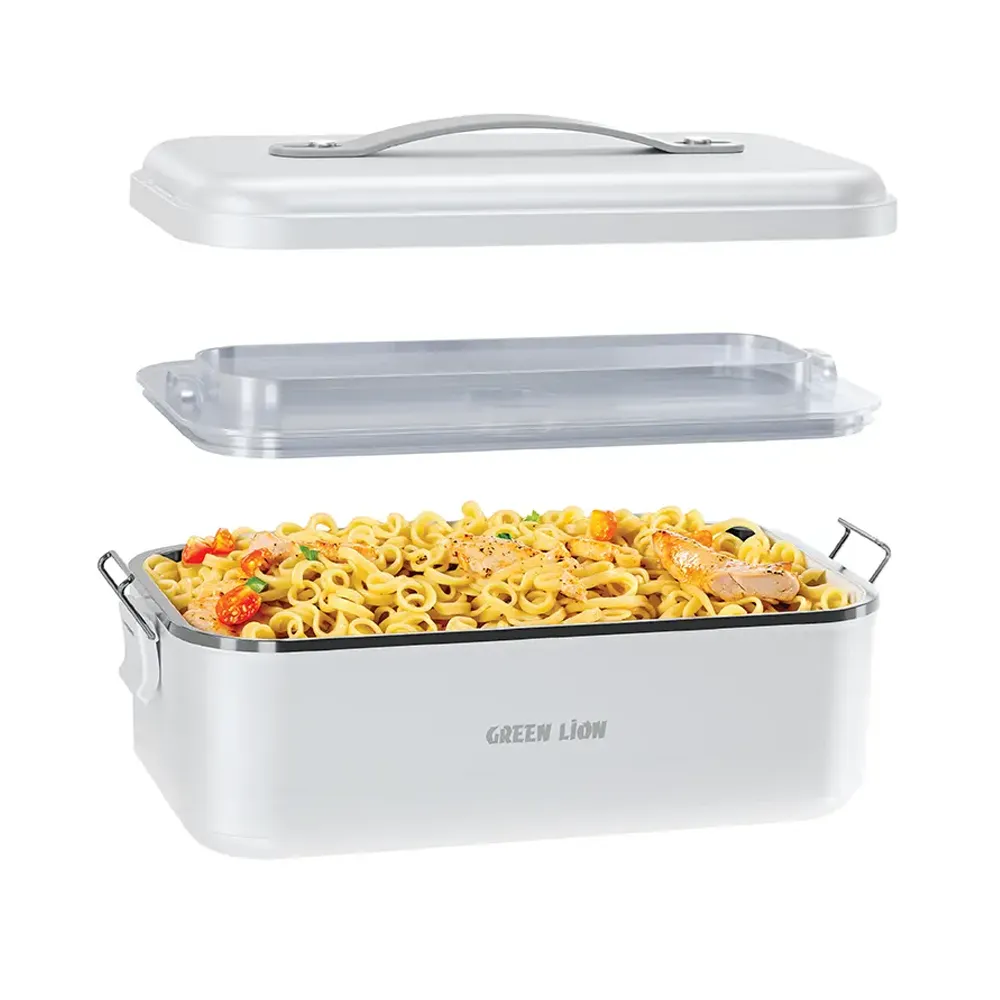 Green Lion GLB-20 Lunch Box Portable Food Warmer - White