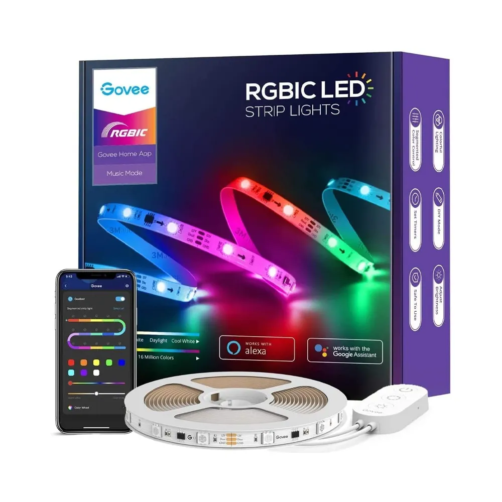 Govee RGBIC Basic Wi-Fi + Bluetooth LED Strip Light - 5m