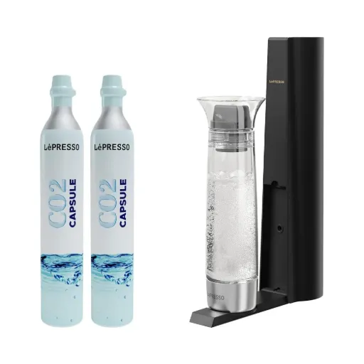 [LPCFFM0017] Lepresso Carbonator Instant Sparkling Water 800mL - Black