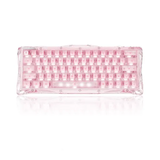 [GS V60_XTAL_PNK] GravaStar Mercury V60 Wired Gaming Keyboard - Crystal Rose