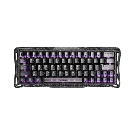 [GS V60 PRO_CF_BLK] GravaStar Mercury V60 Pro Wired Gaming Keyboard Special Edition - Cyber Frost Black