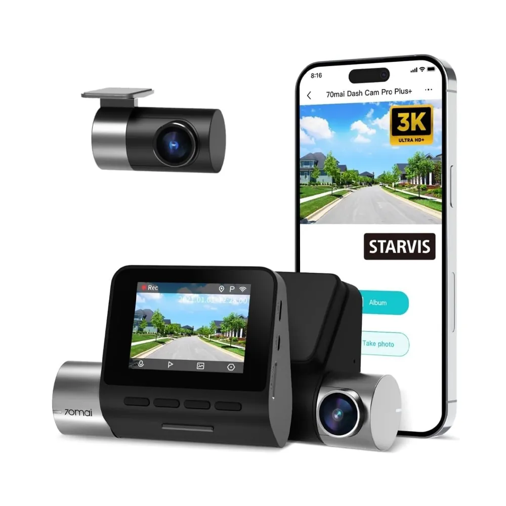 70mai Dash Cam Pro Plus+Rear Cam Set A500s | EStore
