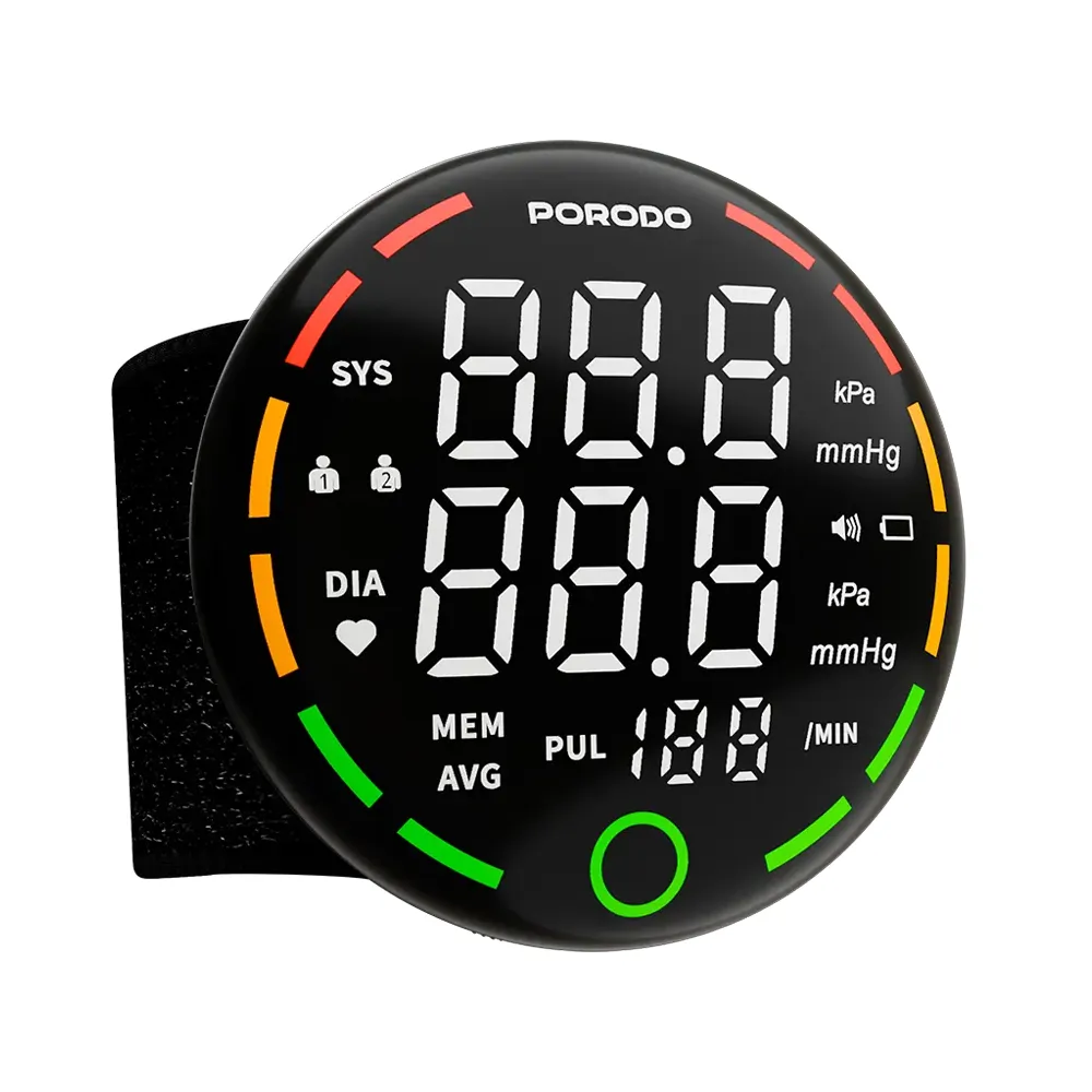 Porodo LiveOn - Digital Blood Pressure Monitor with One-Key Measure - Black