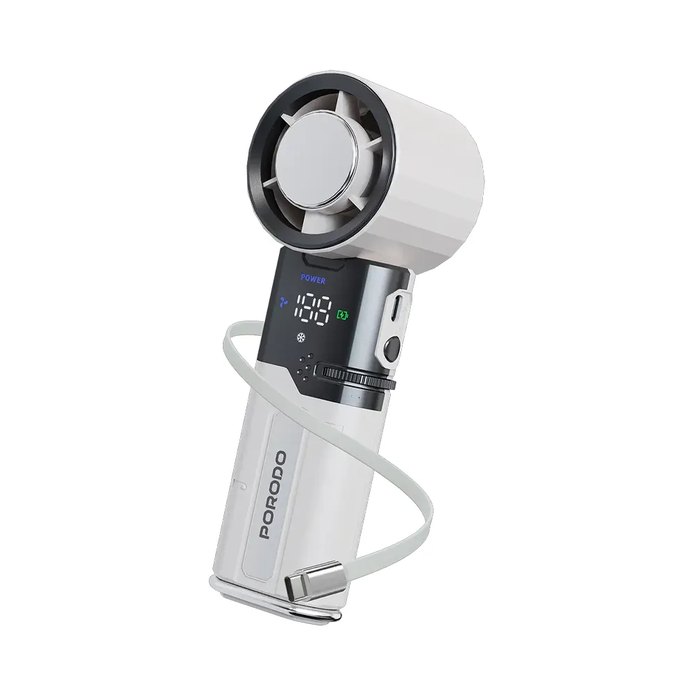 Porodo Lifestyle Chillo Plus Rechargeable Ice Cooling Fan