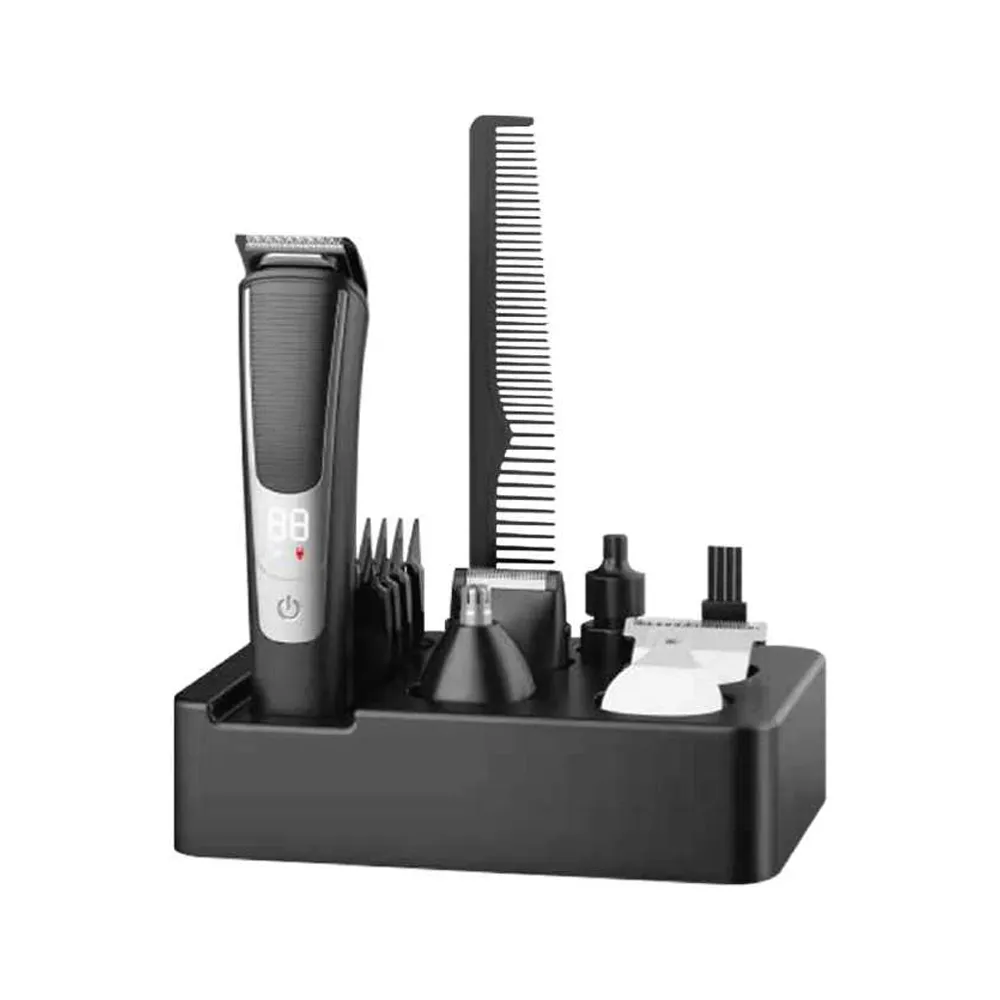 Green Lion 5 in 1 Grooming Set 600mAh - Black