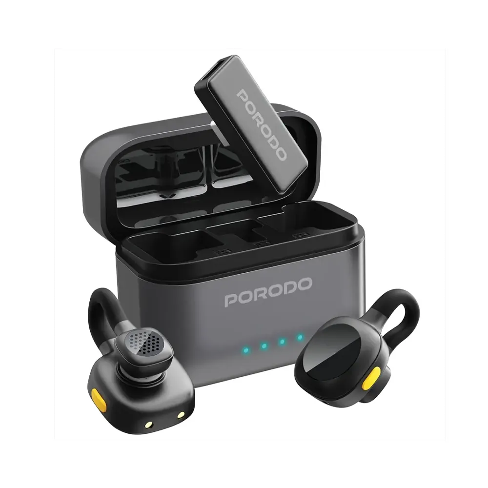 Porodo Movo Lavalier Microphone Type-C Connector - Black