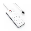 WiWU PS842 20W GaN 12 in 1 Desktop Power Strip with USB C and AC Outlets