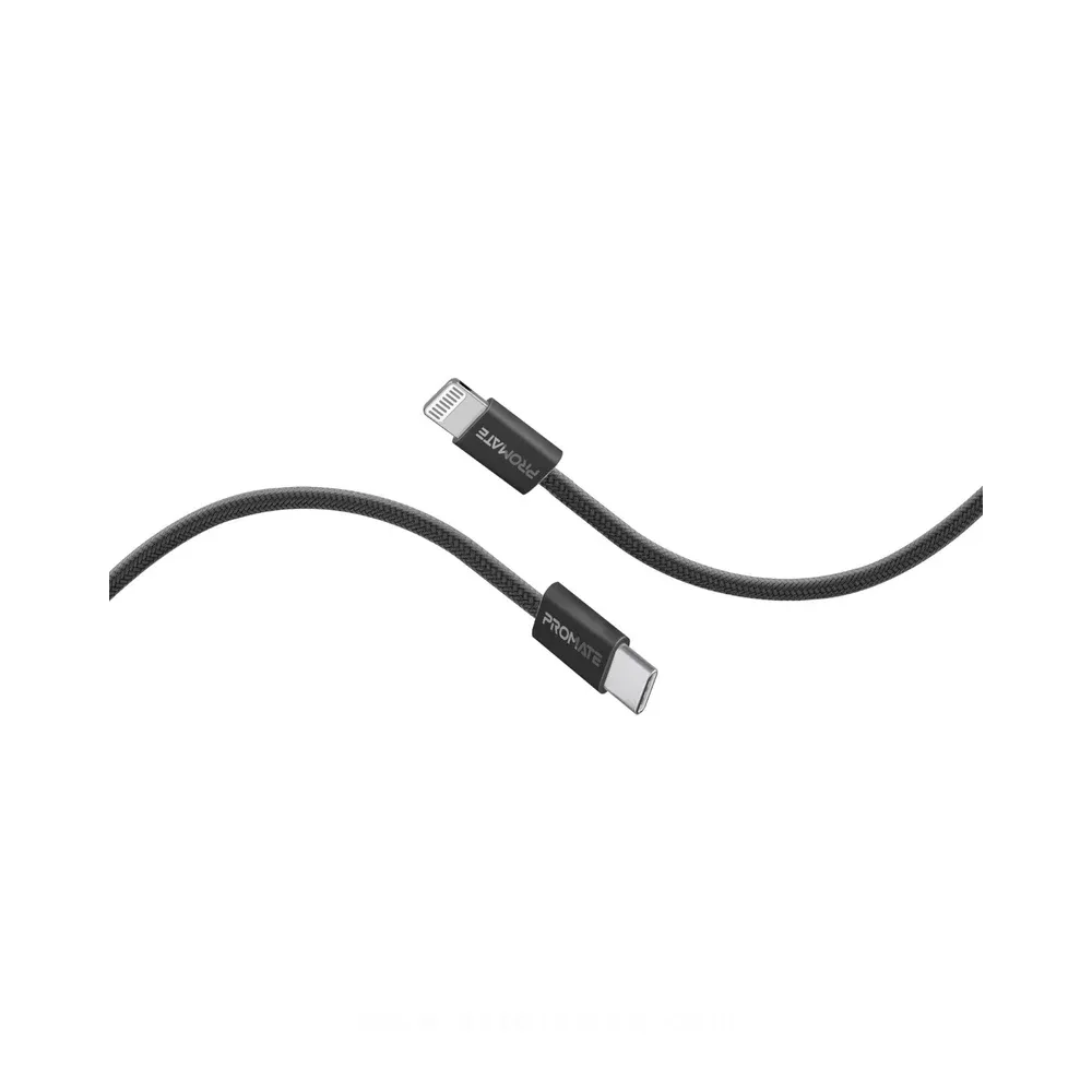 Promate EcoLine-Ci120 USB-C to Lightning 27W Power Delivery 1.2 m (Black)