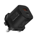 Promate Gan Usb-C Charger, Ultra-Compact 33W Usb-C Power Delivery Wall Charger