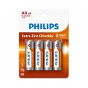 PHILIPS Battery AAA  EXTRA Zinc Chloride -2 units