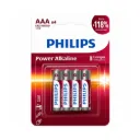PHILIPS Battery AAA  Power ALkaline -4 units