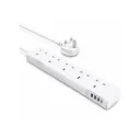 MOXEDO POWER STRIP SURGE PROTECTOR 6 OUTLET 20W USB-C POWER DELIVERY 2M