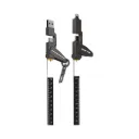 Green Lion 4 in 1 Cable Ultra Fast Charging Lanyard 240W - Black