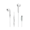 LENYES LF100-TC Lightning Wired Earphone (White)