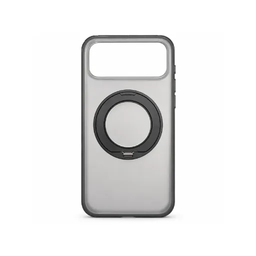 Case IP 18 PM Clear with Stand - C028 (Black)