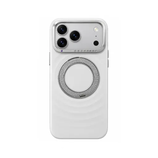 Case iP 18 pm Leather with Stand - RB0011 (White)
