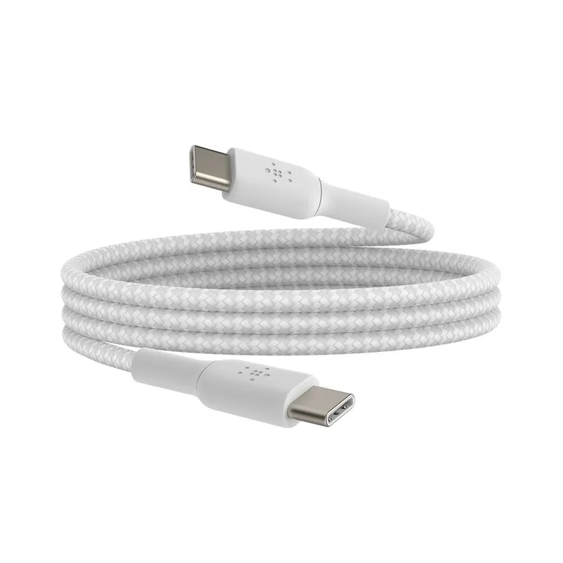 Belkin Fast Charge braided USB C to fast charger cable 60W ,1m, White
