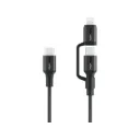 Promate PowerLink-CCi, High Tensile Strength 60W High-Speed Multi-Device Charging Cable, Black