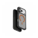 UNIQ Combat Active iP 17 PM Rugged Protective Case with Triple-Layer Impact Shield -Frost Smoke Orange